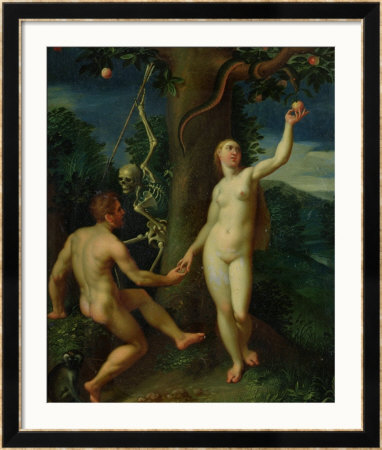 Adam And Eve by Hans Rottenhammer I Pricing Limited Edition Print image