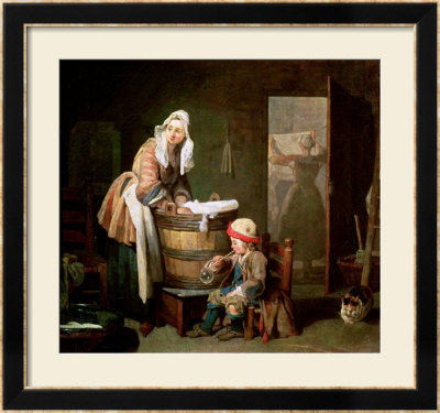 The Laundry Woman by Jean-Baptiste Simeon Chardin Pricing Limited Edition Print image