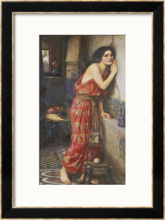 Thisbe Or The Listener, C.1909 by John William Waterhouse Pricing Limited Edition Print image