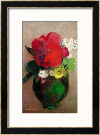 The Red Poppy by Odilon Redon Pricing Limited Edition Print image