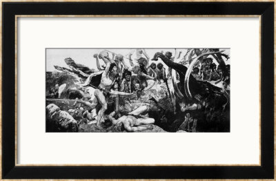 The Mammoth Hunt, Circa 1900 by Victor Mikhailovich Vasnetsov Pricing Limited Edition Print image