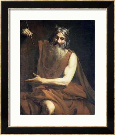 Moses With The Tablets Of The Law, Circa 1627-32 by Valentin De Boulogne Pricing Limited Edition Print image