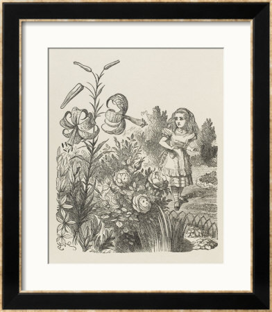 Living Flowers Alice And The Living Flowers by John Tenniel Pricing Limited Edition Print image