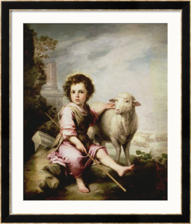 The Good Shepherd, Circa 1650 by Bartolome Esteban Murillo Pricing Limited Edition Print image