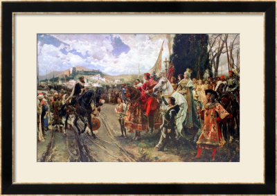 The Surrender Of Granada In 1492 by Francisco Pradilla Y Ortiz Pricing Limited Edition Print image