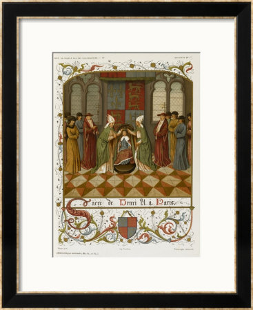 The 8-Year Old Henry Vi Receives The Coronation In Paris by Ronjat Pricing Limited Edition Print image