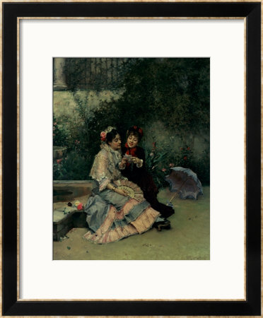 Two Spanish Women by Ricardo De Madrazo Y Garreta Pricing Limited Edition Print image