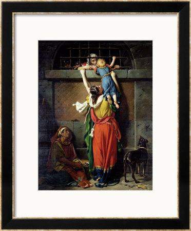 Boethius (480-524) Bidding Farewell To His Family by Jean Victor Schnetz Pricing Limited Edition Print image