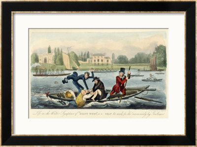 Boating Accident On The River Thames by Robert Cruickshank Pricing Limited Edition Print image