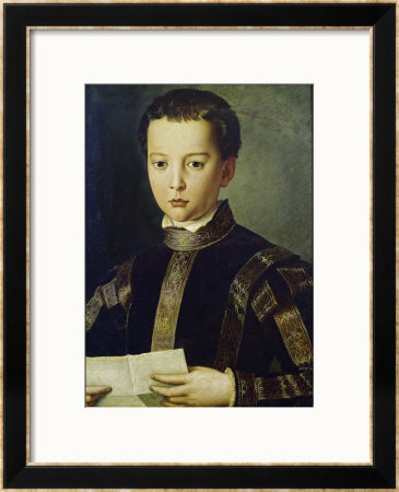 Portrait Of Francesco I De'medici by Agnolo Bronzino Pricing Limited Edition Print image
