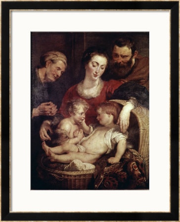 Holy Family With Saints Elizabeth And John The Baptist by Peter Paul Rubens Pricing Limited Edition Print image