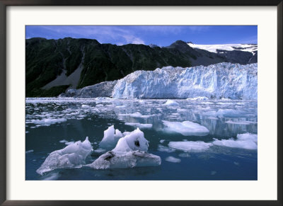 Icebergs Float Past Alalik Glacier, Kenai Fjords National Park, Alaska, Usa by Paul Souders Pricing Limited Edition Print image