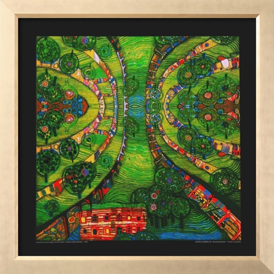 Green Town, C.1978 by Friedensreich Hundertwasser Pricing Limited Edition Print image