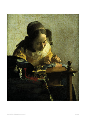 The Lacemaker by Johannes Vermeer Pricing Limited Edition Print image