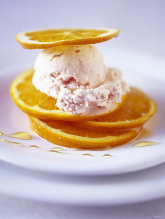 Campari Ice Cream With Orange Slices by Jörn Rynio Pricing Limited Edition Print image