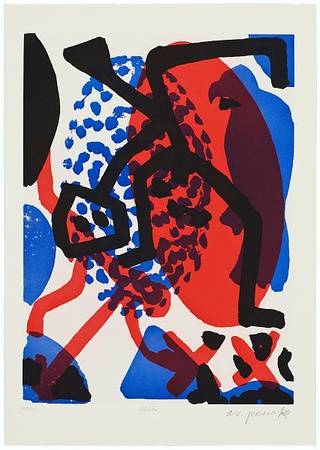 Serie I Wachter(Blau-Rot) by A. R. Penck Pricing Limited Edition Print image