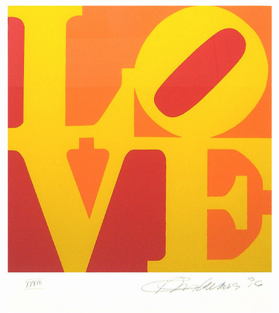 The Book Of Love, C.1996, 2/12 by Robert Indiana Pricing Limited Edition Print image