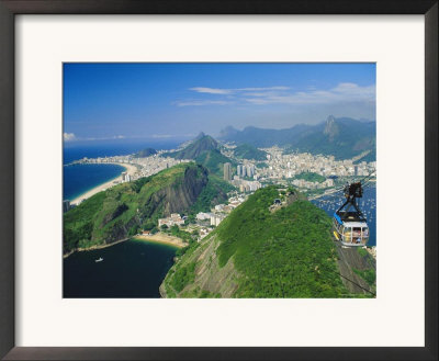 Rio And The Copacabana Beach From Pao De Acucar (Sugar Loaf), Rio De Janeiro, Brazil by Gavin Hellier Pricing Limited Edition Print image