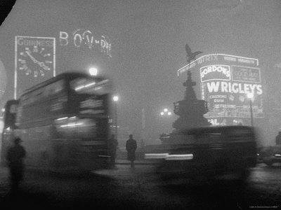 Scene From The Streets Of London, As Afternoon Fog Turns Day Into Night by Carl Mydans Pricing Limited Edition Print image
