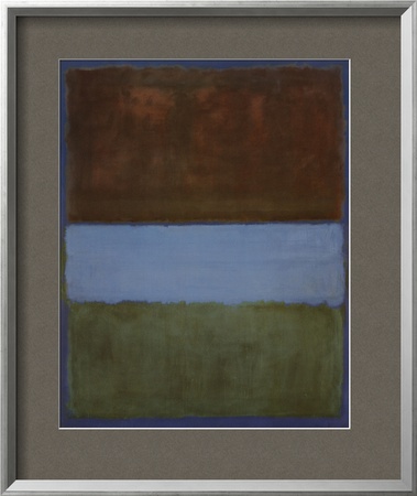 No. 61 (Brown, Blue, Brown On Blue), C.1953 by Mark Rothko Pricing Limited Edition Print image