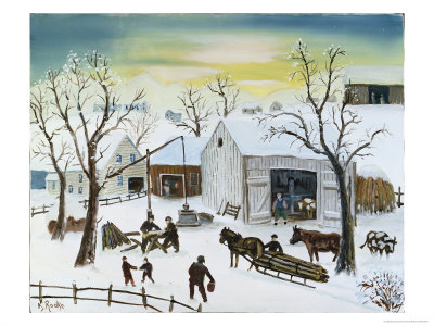 Winter In The Country by Konstantin Rodko Pricing Limited Edition Print image