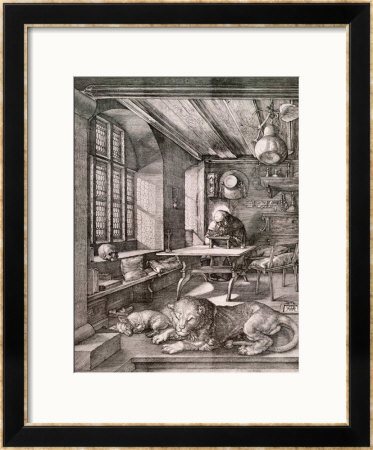 St. Jerome In His Study, 1514 by Albrecht Durer Pricing Limited Edition Print image