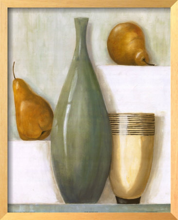 Blue Vase And Pears by Jennifer Hammond Pricing Limited Edition Print image