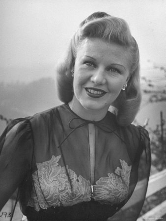 Ginger Rogers Posing Outdoors For Her Portrait by Bob Landry Pricing Limited Edition Print image
