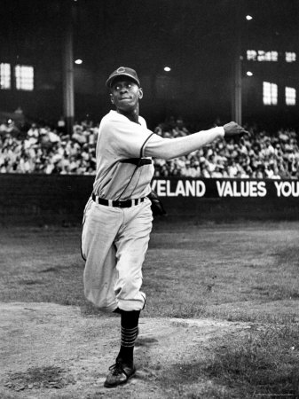 Baseball Player Satchel Paige Pitching The Ball To Warm Up Before A Game by George Silk Pricing Limited Edition Print image