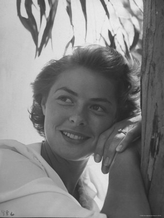 Actress Ingrid Bergman, Who Will Star In Upcoming Film For Whom The Bell Tolls by John Florea Pricing Limited Edition Print image