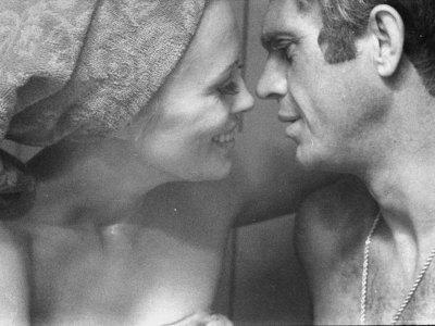 Faye Dunaway Practicing Scenes With Steve Mcqueen by Bill Ray Pricing Limited Edition Print image