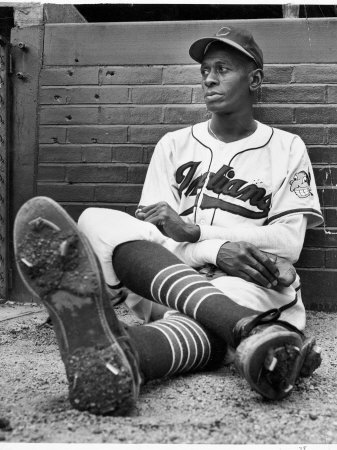 Leroy Satchel Paige, Relief Pitcher For The Cleveland Indians by George Silk Pricing Limited Edition Print image
