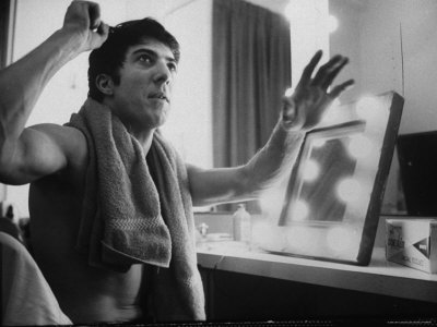 Actor Dustin Hoffman In His Dressing Room by John Dominis Pricing Limited Edition Print image