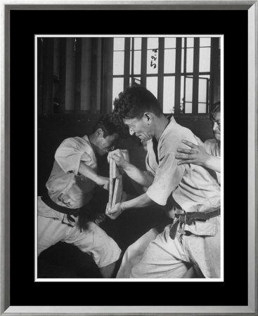 Japanese Karate Student Breaking Boards With Punch by John Florea Pricing Limited Edition Print image