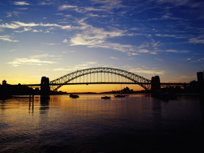 Sunrise Over Sydney Harbour Bridge, Sydney, Australia by Richard I'anson Pricing Limited Edition Print image