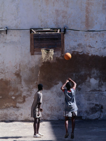 Street Basketball Game In Old Havana, Havana, Cuba by Brent Winebrenner Pricing Limited Edition Print image