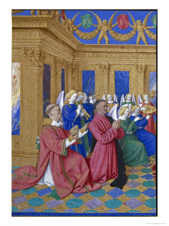 Etienne Chevalier And St. Stephen, Detail From The Melun Triptych by Jean Fouquet Pricing Limited Edition Print image