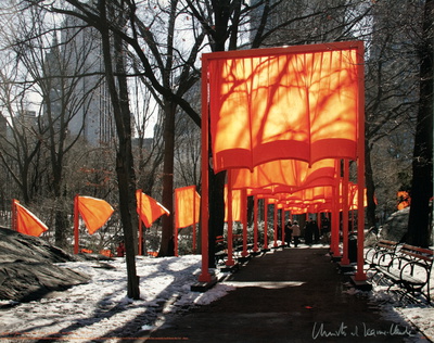 The Gates Project For Central Park, New York by Christo Pricing Limited Edition Print image