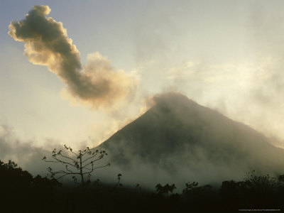Arenal Volcano Puffing Smoke, (Active Volcano) San Carlos Region, Costa Rica by Brian Kenney Pricing Limited Edition Print image