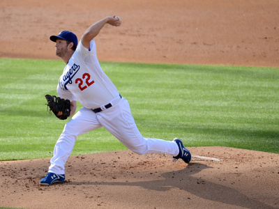 Los Angeles, Ca - July 1: Clayton Kershaw by Harry How Pricing Limited Edition Print image