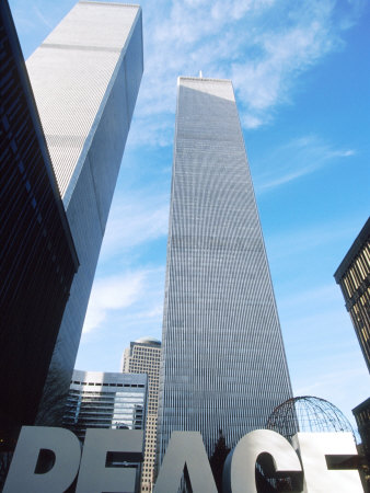 Skyscrapers And Sculpture by Fogstock Llc Pricing Limited Edition Print image