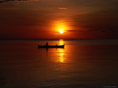 Fishing Boat In Sunset, Malaysia by Michael Aw Pricing Limited Edition Print image