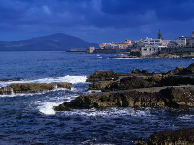 Coastal Town Of Alghero by Jeff Cantarutti Pricing Limited Edition Print image