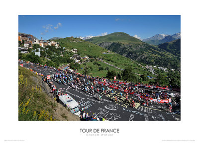 Tour De France 2008, Alpe D'huez by Graham Watson Pricing Limited Edition Print image
