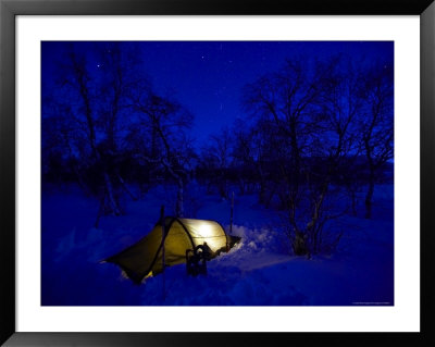 Camping In Minus 40 Degrees Celsius by Johnny Haglund Pricing Limited Edition Print image