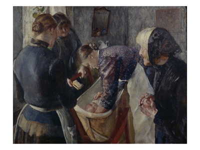 In The Tub, 1889 (Oil On Canvas) by Christian Krohg Pricing Limited Edition Print image