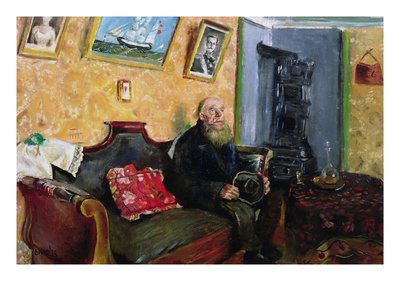A Condolence Visit (Oil On Canvas) by Christian Krohg Pricing Limited Edition Print image