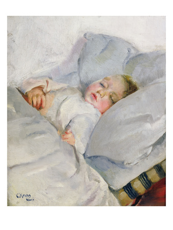 Sleeping Child, 1882 (Oil On Canvas) by Christian Krohg Pricing Limited Edition Print image