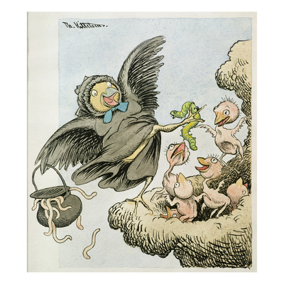 Here Is The Food Kids, 1893 (W/C On Paper) by Theodor Severin Kittelsen Pricing Limited Edition Print image