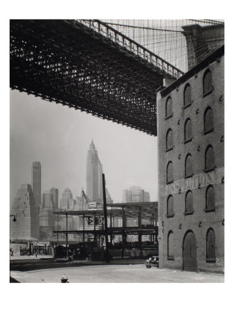 Brooklyn Bridge, Water And Dock Streets, Looking Southwest, Brooklyn by Berenice Abbott Pricing Limited Edition Print image